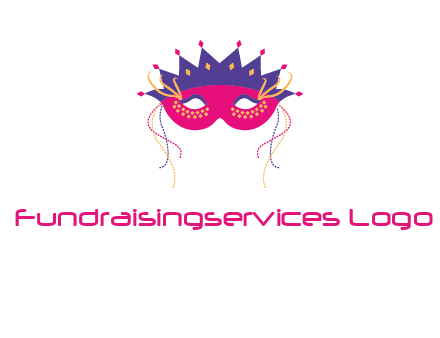 fancy masquerade mask entertainment logo