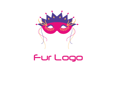 fancy masquerade mask entertainment logo