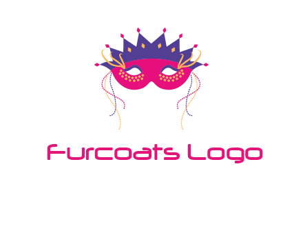 fancy masquerade mask entertainment logo