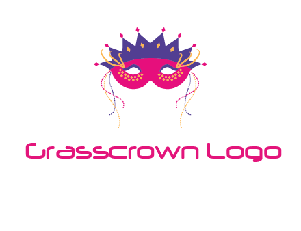 fancy masquerade mask entertainment logo