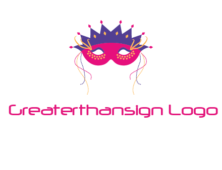 fancy masquerade mask entertainment logo