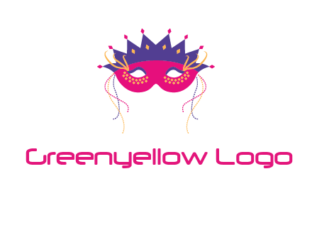 fancy masquerade mask entertainment logo