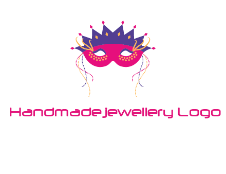 fancy masquerade mask entertainment logo