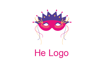 fancy masquerade mask entertainment logo