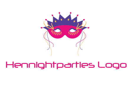 fancy masquerade mask entertainment logo