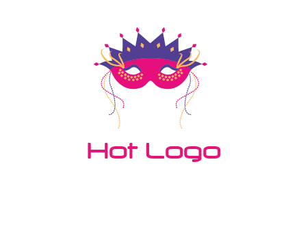 fancy masquerade mask entertainment logo
