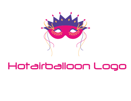 fancy masquerade mask entertainment logo