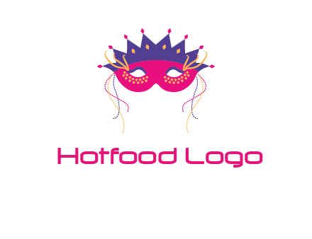 fancy masquerade mask entertainment logo