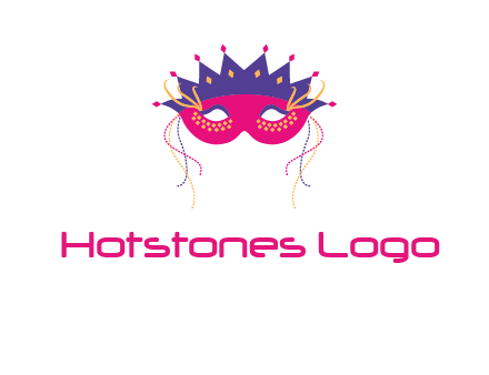 fancy masquerade mask entertainment logo