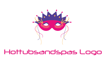 fancy masquerade mask entertainment logo