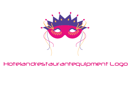fancy masquerade mask entertainment logo