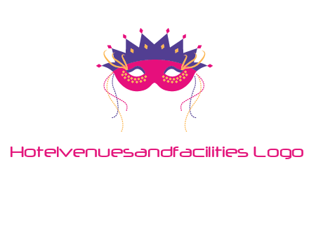 fancy masquerade mask entertainment logo