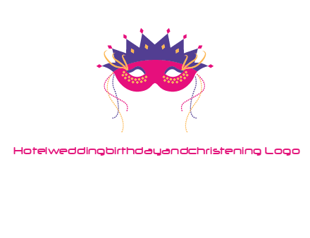 fancy masquerade mask entertainment logo