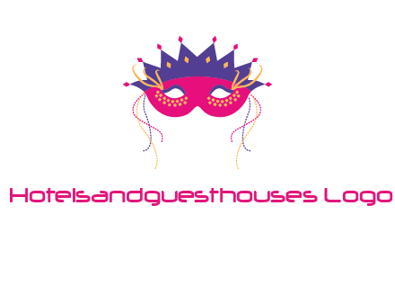 fancy masquerade mask entertainment logo