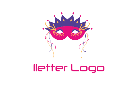 fancy masquerade mask entertainment logo