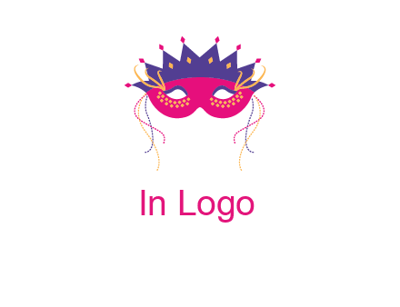 fancy masquerade mask entertainment logo