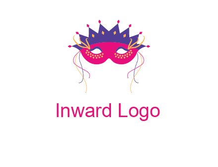 fancy masquerade mask entertainment logo