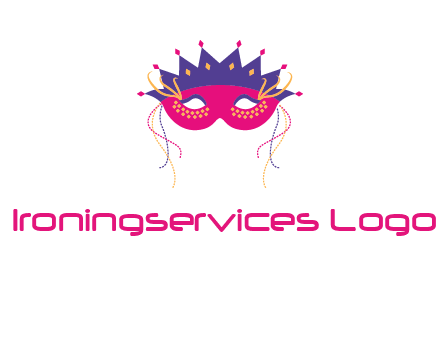 fancy masquerade mask entertainment logo