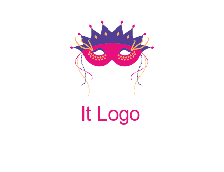 fancy masquerade mask entertainment logo