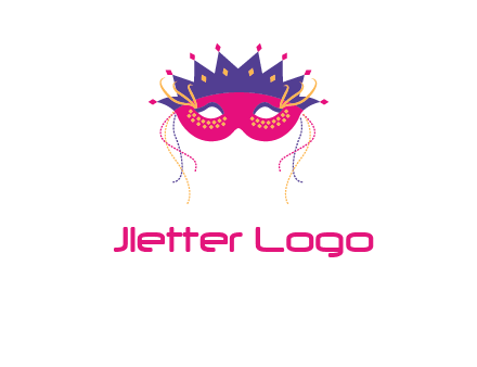 fancy masquerade mask entertainment logo