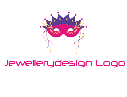 fancy masquerade mask entertainment logo