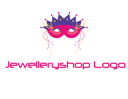 fancy masquerade mask entertainment logo