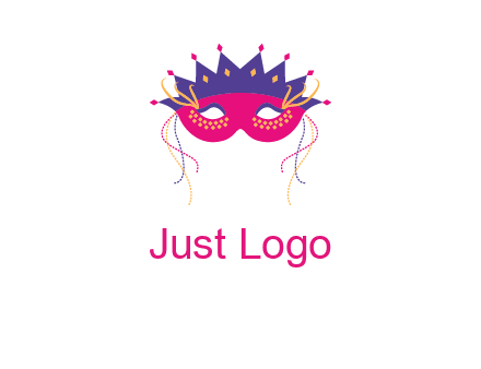 fancy masquerade mask entertainment logo