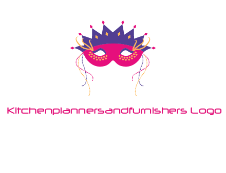 fancy masquerade mask entertainment logo