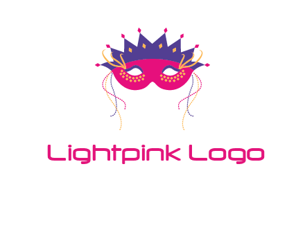 fancy masquerade mask entertainment logo