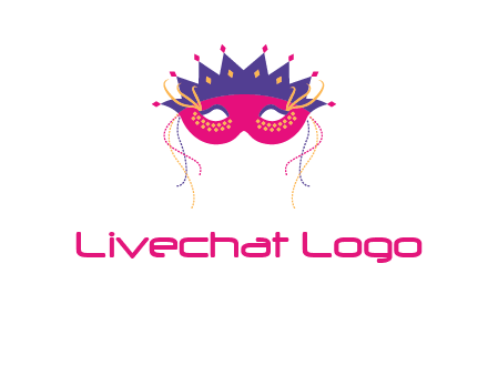 fancy masquerade mask entertainment logo