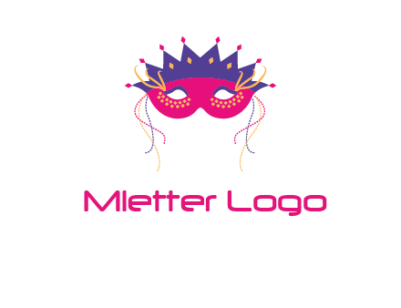 fancy masquerade mask entertainment logo