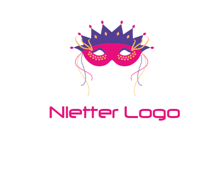 fancy masquerade mask entertainment logo