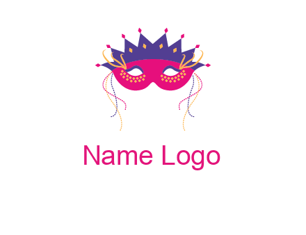 fancy masquerade mask entertainment logo