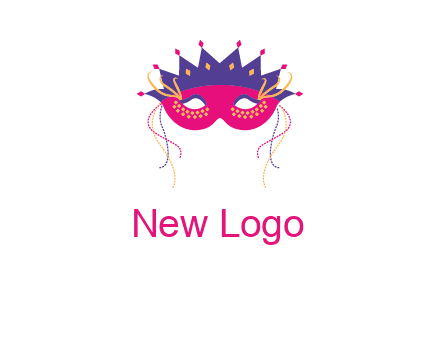 fancy masquerade mask entertainment logo