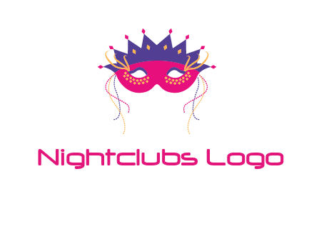 fancy masquerade mask entertainment logo