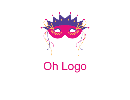fancy masquerade mask entertainment logo