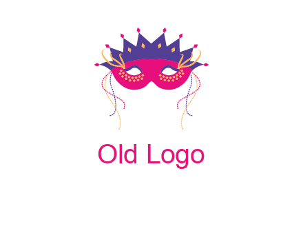 fancy masquerade mask entertainment logo