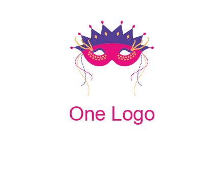fancy masquerade mask entertainment logo