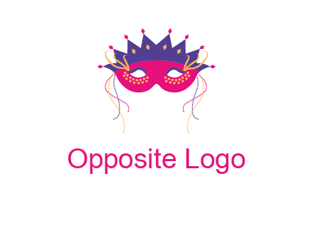 fancy masquerade mask entertainment logo