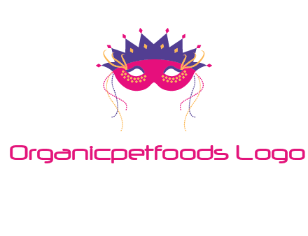 fancy masquerade mask entertainment logo