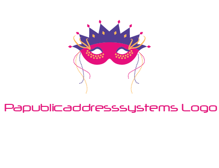 fancy masquerade mask entertainment logo