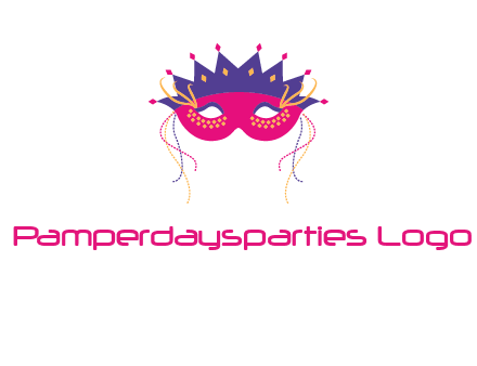fancy masquerade mask entertainment logo