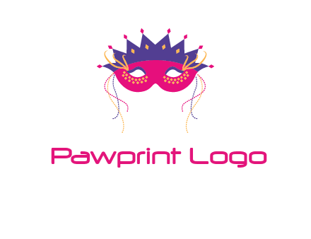 fancy masquerade mask entertainment logo