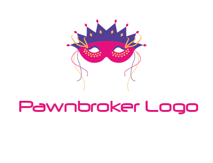 fancy masquerade mask entertainment logo