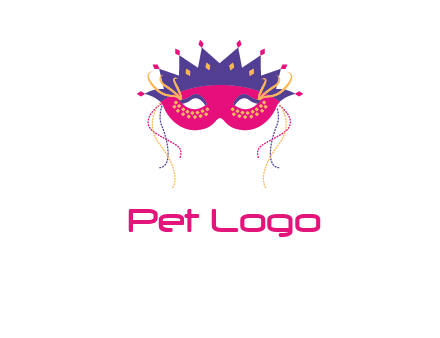fancy masquerade mask entertainment logo