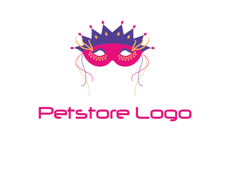 fancy masquerade mask entertainment logo