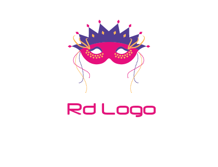 fancy masquerade mask entertainment logo