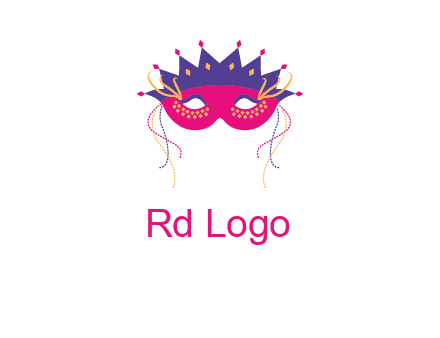 fancy masquerade mask entertainment logo
