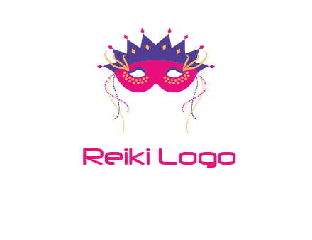 fancy masquerade mask entertainment logo