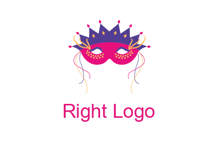 fancy masquerade mask entertainment logo